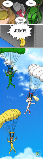 [AT] - Pokegirls Parachuting